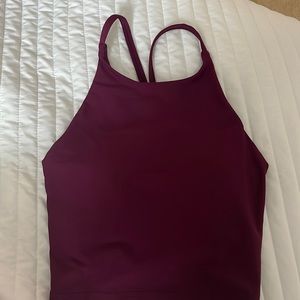 Cropped athletic tank